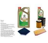 DENCKERMANN Pacchetto di ispezione 6L CASTROL EDGE 5W-30 C3 per Mercedes-Benz