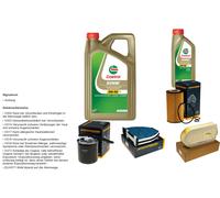 DENCKERMANN Pacchetto di ispezione 6L CASTROL EDGE 5W-30 C3 per Mercedes-Benz