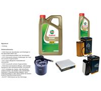 DENCKERMANN Pacchetto di ispezione 6L CASTROL EDGE 5W-30 C3 per Mercedes-Benz