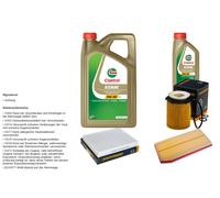 DENCKERMANN Pacchetto di ispezione 6L CASTROL EDGE 5W-30 C3 per Mercedes-Benz