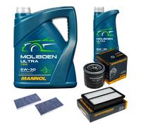 DENCKERMANN Pacchetto di ispezione 6L MANNOL Molibden Ultra 5W-30 per Hyundai