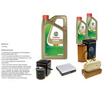 DENCKERMANN Pacchetto di ispezione 7L CASTROL EDGE 5W-30 C3 per Mercedes-Benz