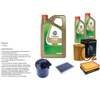 DENCKERMANN Pacchetto di ispezione 7L CASTROL EDGE 5W-30 C3 per Mercedes-Benz