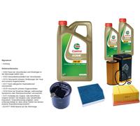 DENCKERMANN Pacchetto di ispezione 7L CASTROL EDGE 5W-30 C3 per Mercedes-Benz