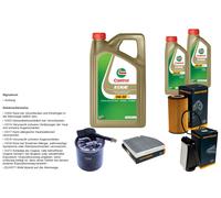 DENCKERMANN Pacchetto di ispezione 7L CASTROL EDGE 5W-30 C3 per Mercedes-Benz