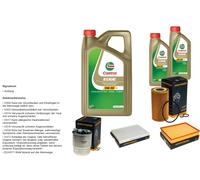 DENCKERMANN Pacchetto di ispezione 7L CASTROL EDGE 5W-30 C3 per Mercedes-Benz