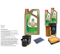 DENCKERMANN Pacchetto di ispezione 7L CASTROL EDGE 5W-30 C3 per Mercedes-Benz