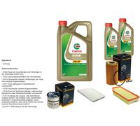 DENCKERMANN Pacchetto di ispezione 7L CASTROL EDGE 5W-30 C3 per Mercedes-Benz