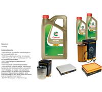 DENCKERMANN Pacchetto di ispezione 7L CASTROL EDGE 5W-30 C3 per Mercedes-Benz