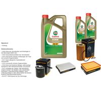 DENCKERMANN Pacchetto di ispezione 7L CASTROL EDGE 5W-30 C3 per Mercedes-Benz