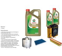 DENCKERMANN Pacchetto di ispezione 7L CASTROL EDGE 5W-30 C3 per Mercedes-Benz