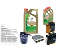 DENCKERMANN Pacchetto di ispezione 8L CASTROL EDGE 5W-30 C3 per Mercedes-Benz
