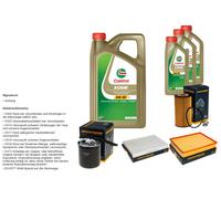 DENCKERMANN Pacchetto di ispezione 8L CASTROL EDGE 5W-30 C3 per Mercedes-Benz