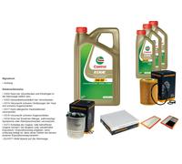 DENCKERMANN Pacchetto di ispezione 8L CASTROL EDGE 5W-30 C3 per Mercedes-Benz
