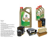 DENCKERMANN Pacchetto di ispezione 8L CASTROL EDGE 5W-30 C3 per Mercedes-Benz