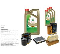 DENCKERMANN Pacchetto di ispezione 8L CASTROL EDGE 5W-30 C3 per Mercedes-Benz