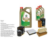 DENCKERMANN Pacchetto di ispezione 8L CASTROL EDGE 5W-30 C3 per Mercedes-Benz