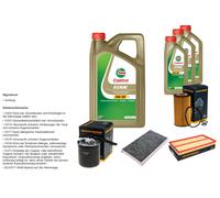 DENCKERMANN Pacchetto di ispezione 8L CASTROL EDGE 5W-30 C3 per Mercedes-Benz