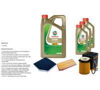 DENCKERMANN Pacchetto di ispezione 8L CASTROL EDGE 5W-30 C3 per Mercedes-Benz
