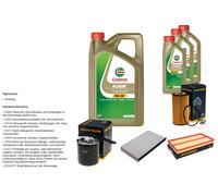 DENCKERMANN Pacchetto di ispezione 8L CASTROL EDGE 5W-30 C3 per Mercedes-Benz