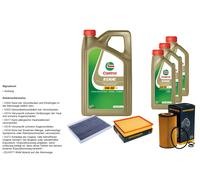 DENCKERMANN Pacchetto di ispezione 8L CASTROL EDGE 5W-30 C3 per Mercedes-Benz