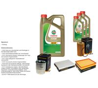 DENCKERMANN Pacchetto di ispezione 8L CASTROL EDGE 5W-30 C3 per Mercedes-Benz