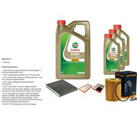 DENCKERMANN Pacchetto di ispezione 8L CASTROL EDGE 5W-30 C3 per Mercedes-Benz