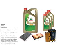 DENCKERMANN Pacchetto di ispezione 8L CASTROL EDGE 5W-30 C3 per Mercedes-Benz