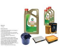 DENCKERMANN Pacchetto di ispezione 8L CASTROL EDGE 5W-30 C3 per Mercedes-Benz