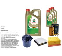 DENCKERMANN Pacchetto di ispezione 8L CASTROL EDGE 5W-30 C3 per Mercedes-Benz