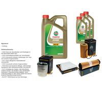 DENCKERMANN Pacchetto di ispezione 8L CASTROL EDGE 5W-30 C3 per Mercedes-Benz