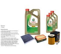 DENCKERMANN Pacchetto di ispezione 8L CASTROL EDGE 5W-30 C3 per Mercedes-Benz