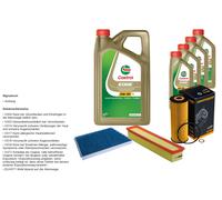 DENCKERMANN Pacchetto di ispezione 9L CASTROL EDGE 5W-30 C3 per Mercedes-Benz