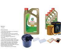 DENCKERMANN Pacchetto di ispezione 9L CASTROL EDGE 5W-30 C3 per Mercedes-Benz