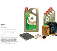 DENCKERMANN Pacchetto di ispezione 9L CASTROL EDGE 5W-30 C3 per Mercedes-Benz