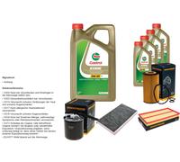 DENCKERMANN Pacchetto di ispezione 9L CASTROL EDGE 5W-30 C3 per Mercedes-Benz