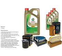 DENCKERMANN Pacchetto di ispezione 9L CASTROL EDGE 5W-30 C3 per Mercedes-Benz