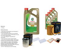DENCKERMANN Pacchetto di ispezione 9L CASTROL EDGE 5W-30 C3 per Mercedes-Benz