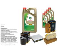 DENCKERMANN Pacchetto di ispezione 9L CASTROL EDGE 5W-30 C3 per Mercedes-Benz