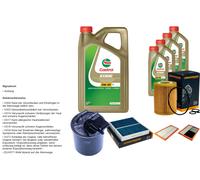 DENCKERMANN Pacchetto di ispezione 9L CASTROL EDGE 5W-30 C3 per Mercedes-Benz