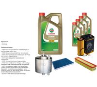 DENCKERMANN Pacchetto di ispezione 9L CASTROL EDGE 5W-30 C3 per Mercedes-Benz