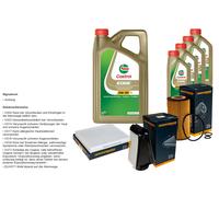 DENCKERMANN Pacchetto di ispezione 9L CASTROL EDGE 5W-30 C3 per Mercedes-Benz