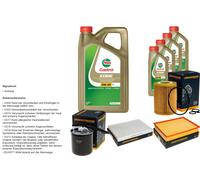 DENCKERMANN Pacchetto di ispezione 9L CASTROL EDGE 5W-30 C3 per Mercedes-Benz