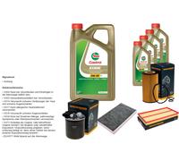 DENCKERMANN Pacchetto di ispezione 9L CASTROL EDGE 5W-30 C3 per Mercedes-Benz