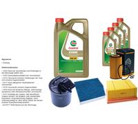 DENCKERMANN Pacchetto di ispezione 9L CASTROL EDGE 5W-30 C3 per Mercedes-Benz