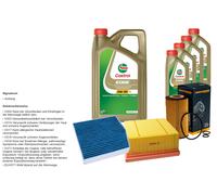 DENCKERMANN Pacchetto di ispezione 9L CASTROL EDGE 5W-30 C3 per Mercedes-Benz