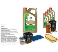 DENCKERMANN Pacchetto di ispezione 9L CASTROL EDGE 5W-30 C3 per Mercedes-Benz