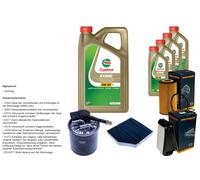 DENCKERMANN Pacchetto di ispezione 9L CASTROL EDGE 5W-30 C3 per Mercedes-Benz