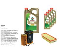 DENCKERMANN Pacchetto di ispezione 9L CASTROL EDGE 5W-30 C3 per Mercedes-Benz