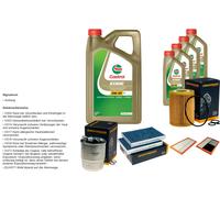DENCKERMANN Pacchetto di ispezione 9L CASTROL EDGE 5W-30 C3 per Mercedes-Benz